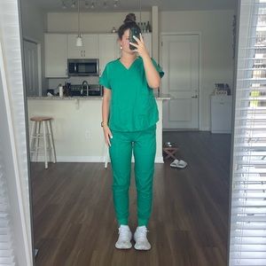 Green scrubs
